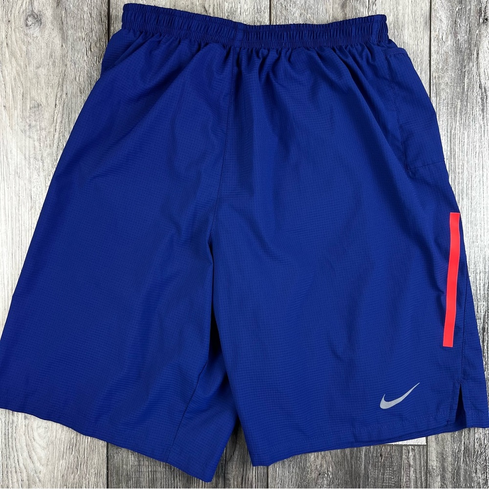 Nike Challenger Running Shorts Blue Coral Brief Liner Men’s Size Small